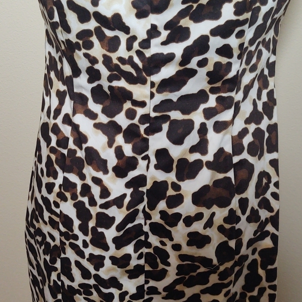 Jones New York Signature Animal Print Sleeveless Stretch Dress - Picture 6 of 10